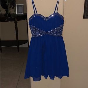 Juniors Chiffon Spaghetti Strap Dress